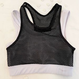Saucony Black & White Sports Bra